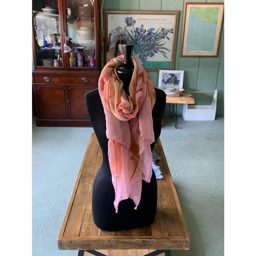 Lip print scarf